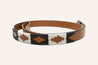 An Antone's Dog Leash with a geometric pattern.