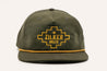 A Greenbelt Rope Hat with the word Zilker Belts on it.
