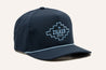 An Imperial Argentina Hat with the word Zilker Belts on it.